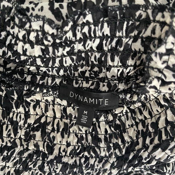 Women's Black and White Top - Picture 3 of 3